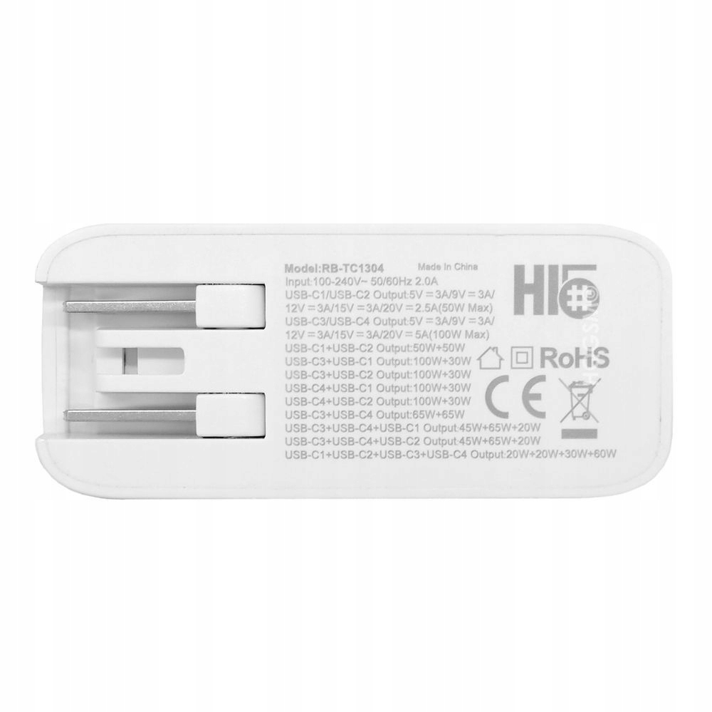 ŁADOWARKA DO KILKU URZĄDZEŃ HI5 135W PD ADAPTER 4X