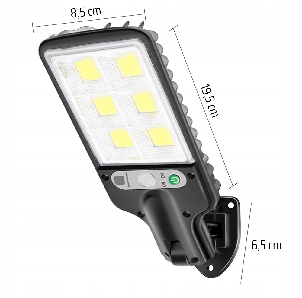 Lampa uliczna Interlook 150 W 5000 lm zasilanie solarne