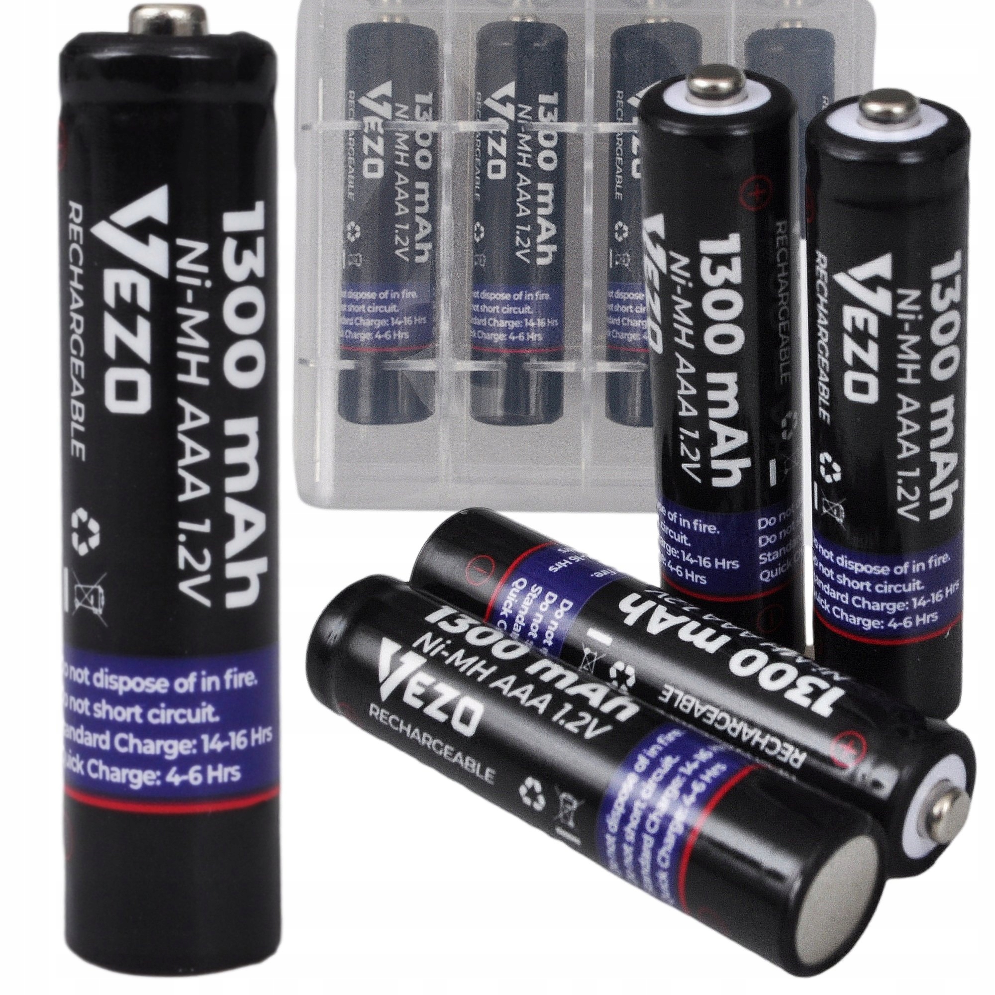 Akumulator niklowo-metalowo-wodorkowy (NiMH) VEZO AAA (R3) 1300 mAh 4 szt.