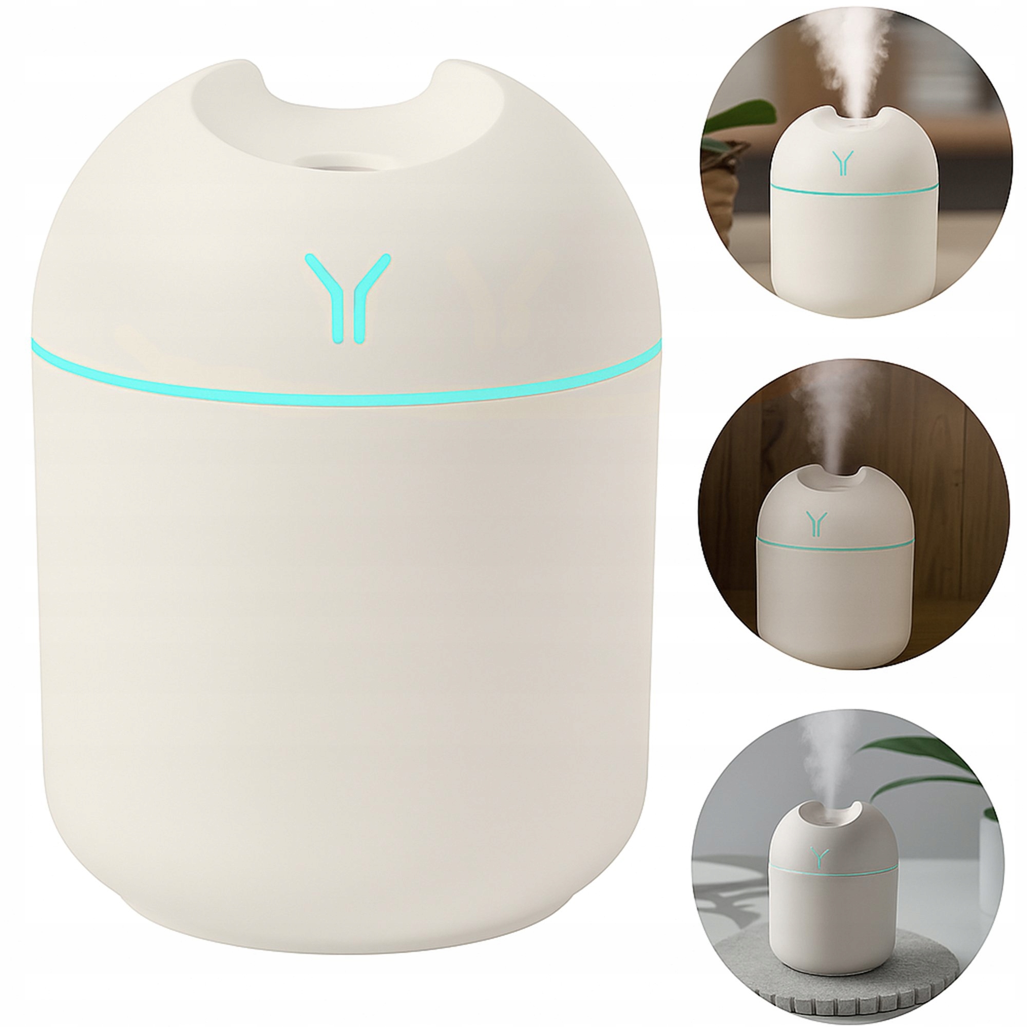 NAWILŻACZ POWIETRZA DYFUZOR ZAPACHOWY AROMATERAPIA USB 250ML