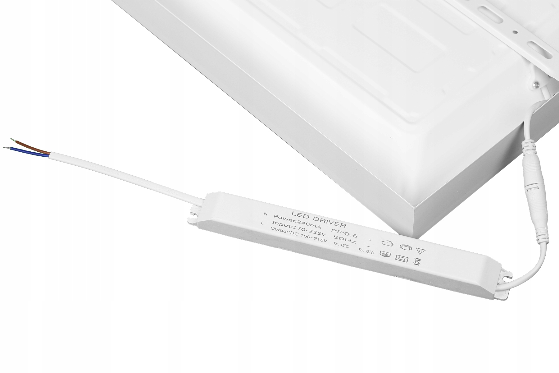 Plafon prostokątny Interlook 120 x 30 cm biały