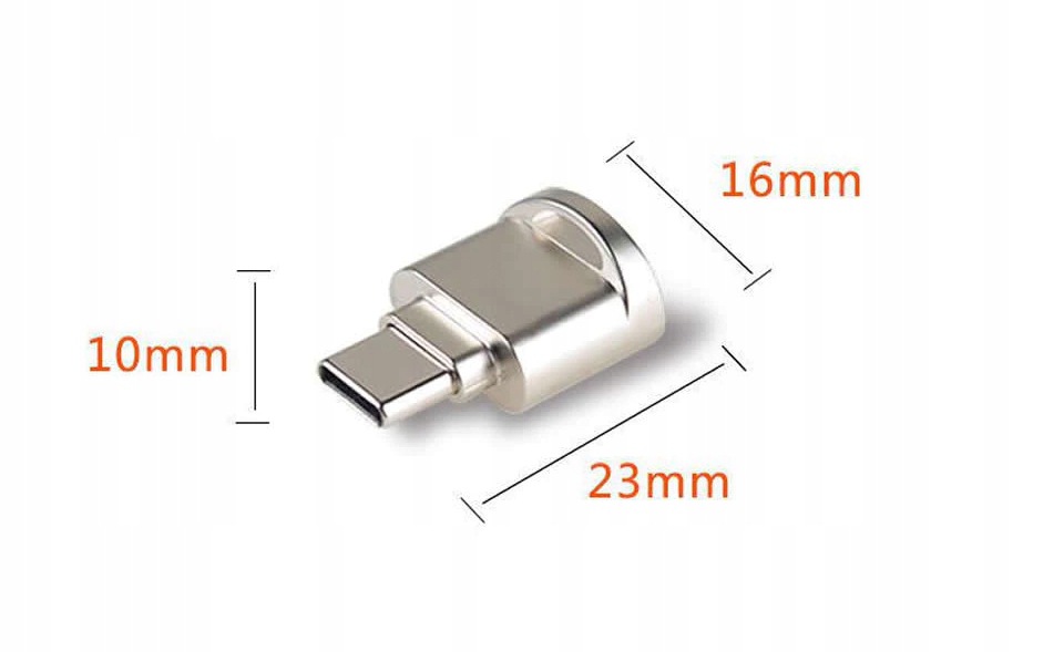 CZYTNIK KART micro SD TF USB OTG USB typu C mini