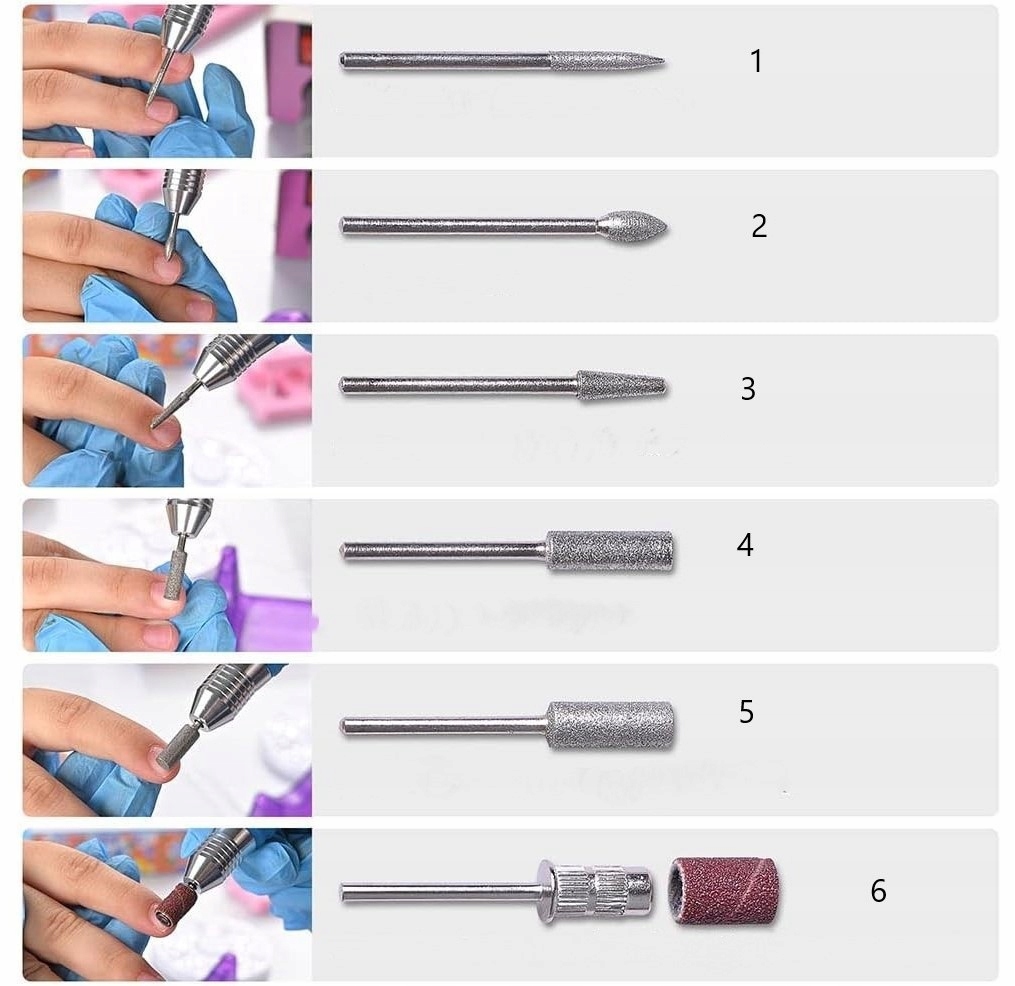 Frezarka do paznokci MEMFLOW Szlifierka do paznokci i pięt manicure 65 W