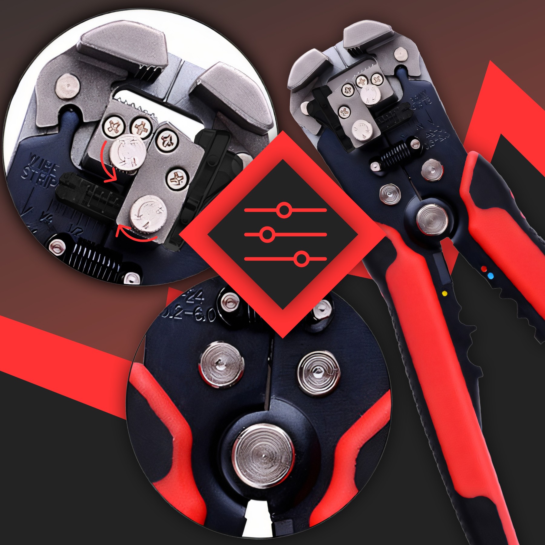 Ściągacz izolacji RETOO M095 0,2 mm² - 6 mm²