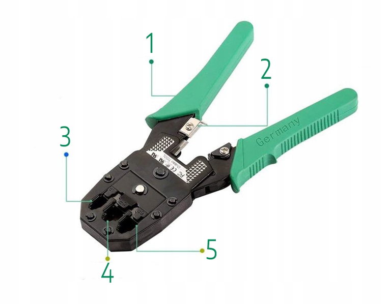 TESTER KABLI RJ45 ZESTAW NARZĘDZI SIECIOWYCH XXL ŚCIĄGACZ ZACISKARKA