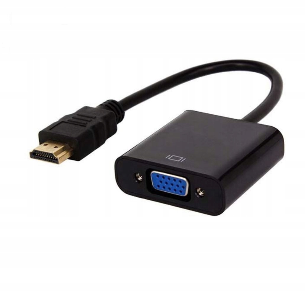 Konwerter z HDMI Interlook H-V1B-20 czarny