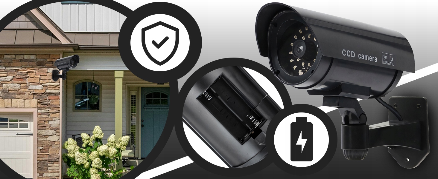 Atrapa kamery monitoringowej RETOO E057-1