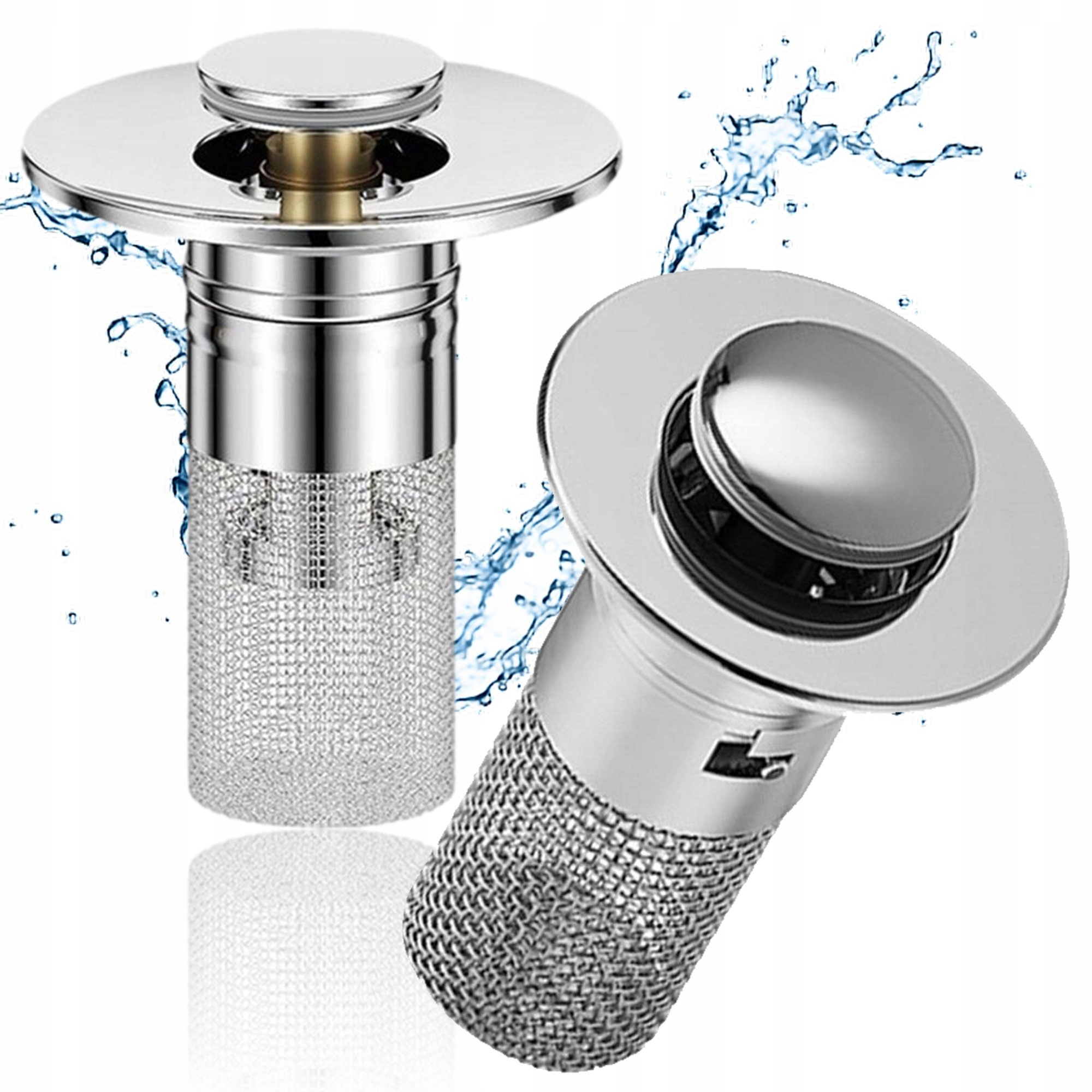 KOREK Z SITKIEM DO ZLEWU ZLEWOZMYWAKA DO KUCHNI UMYWALKI ŁAZIENKOWY SYFON