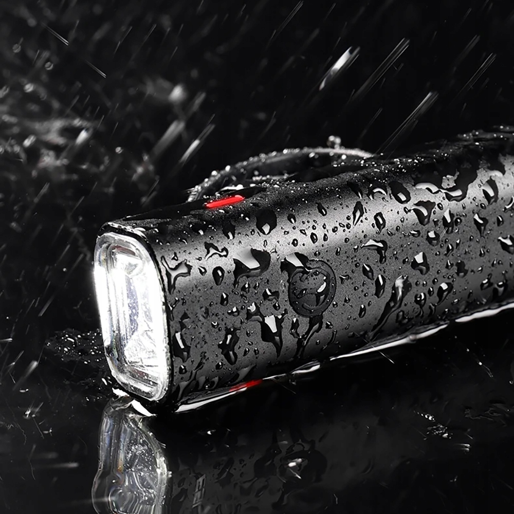 MOCNA LAMPKA ROWEROWA OŚWIETLENIE LED NA ROWER 400lm 2000mAh ODCIĘCIE ALU