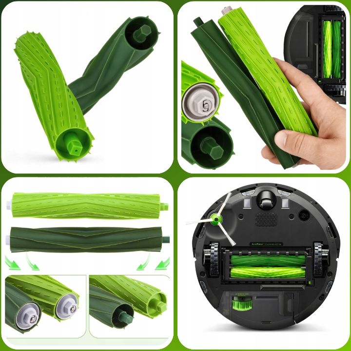 6x SZCZOTKI ROLKI WAŁKI DO iRobot ROOMBA E4 E5 E6 E7 I3 I4 I5 I6 I7 I8 J7