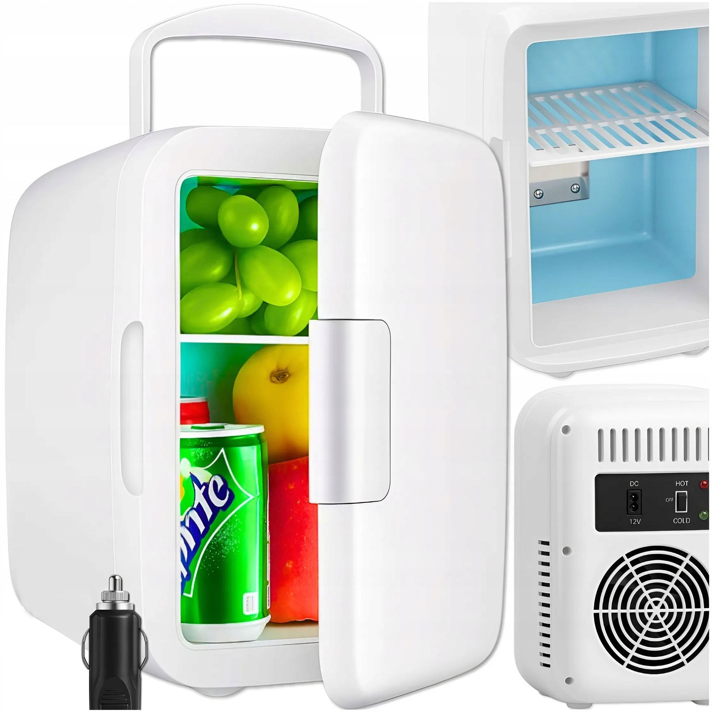 LODÓWKA SAMOCHODOWA TURYSTYCZNA PRZENOŚNA CHŁODZENIE I GRZANIE 12V DO AUTA