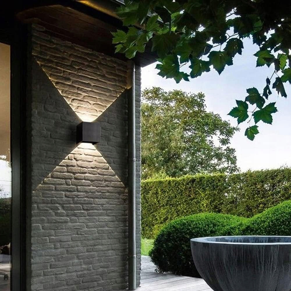 Kinkiet ogrodowy Interlook czarny zintegrowane źródło LED 6 W