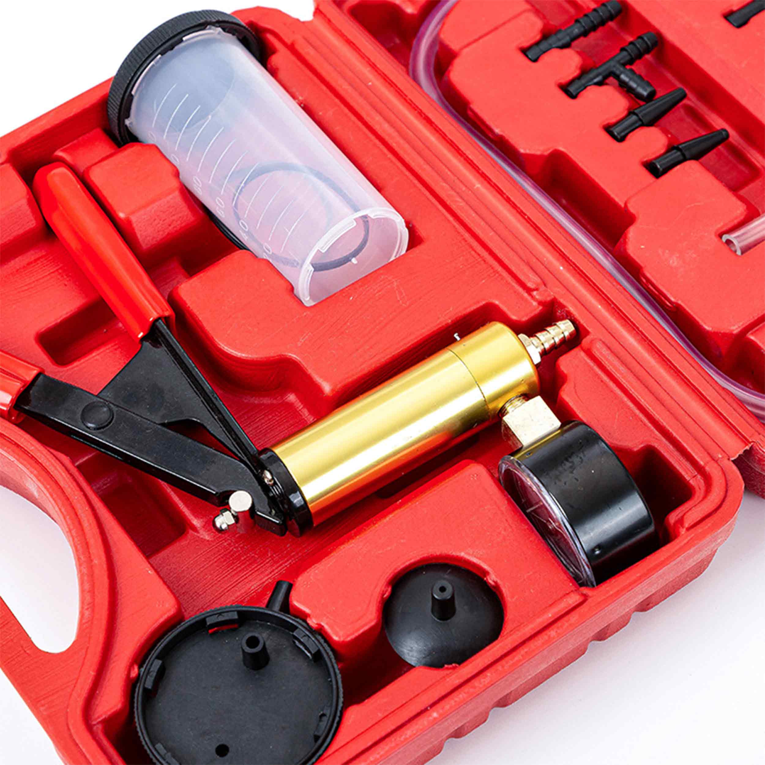 POMPA PRÓŻNIOWA PODCIŚNIENIOWA POMPKA CIŚNIENIOWA ZESTAW ETUI WALIZKA 120ML