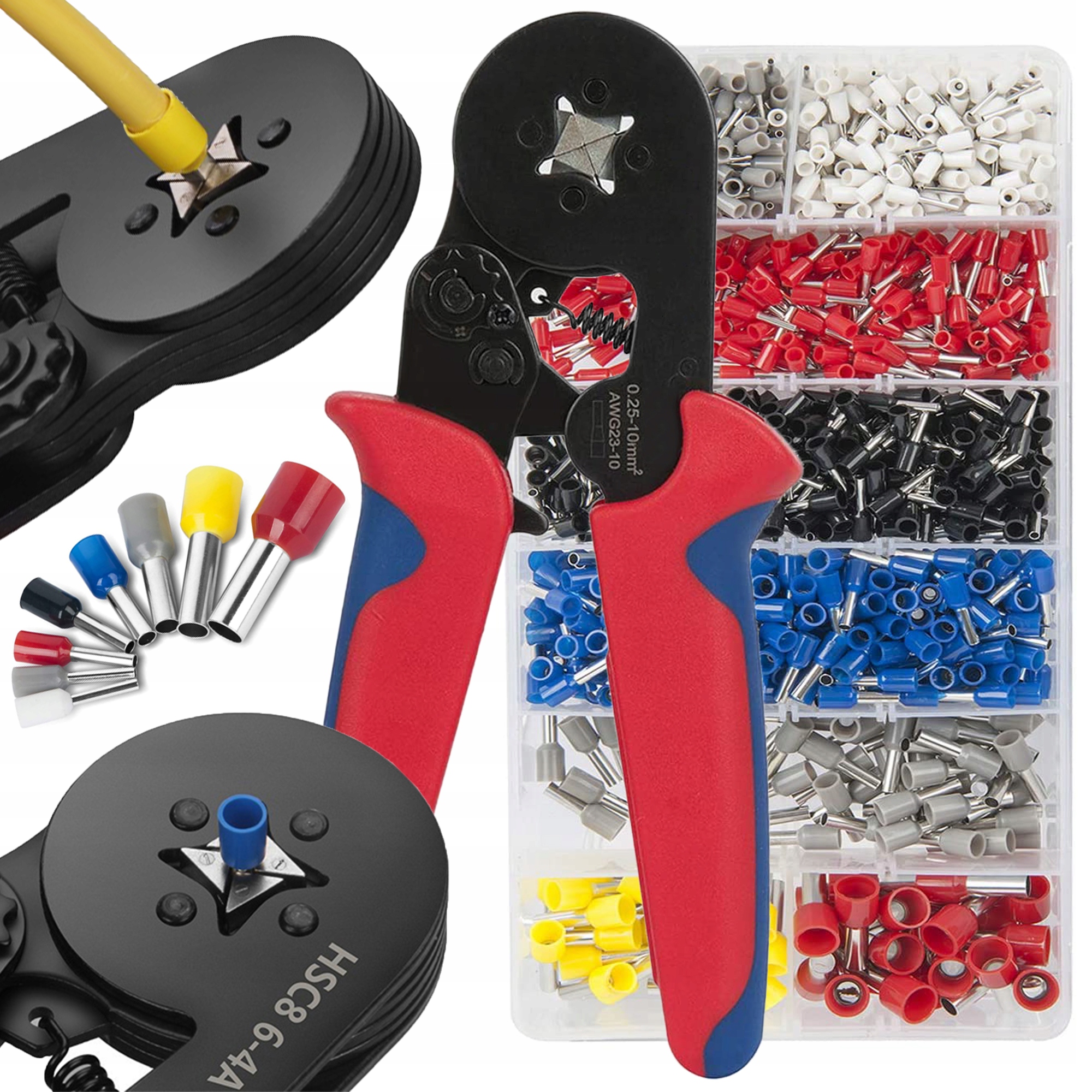 Zaciskarka Renew Force Szczypce do zaciskania konektorów + 1800 tulejek