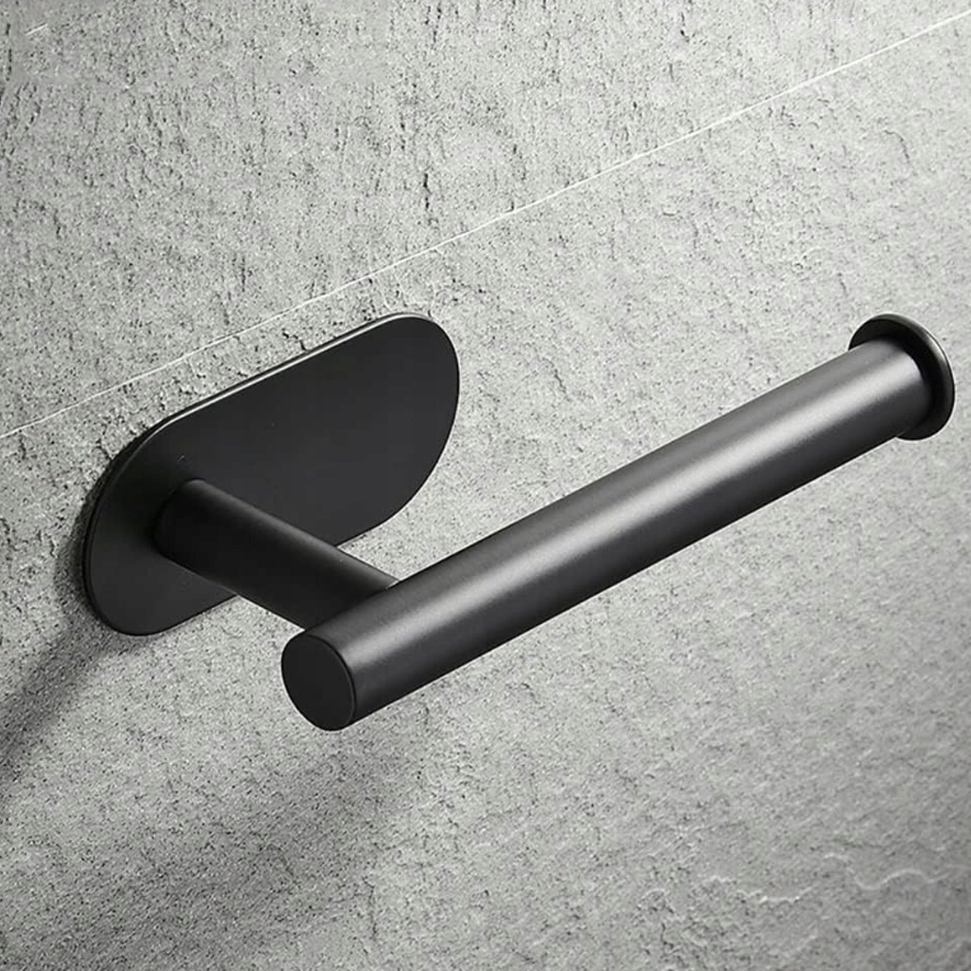 UCHWYT WIESZAK NA PAPIER TOALETOWY BEZ WIERCENIA SAMOPRZYLEPNY WC ŁAZIENKA