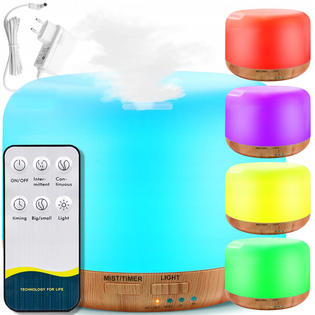 NAWILŻACZ POWIETRZA LAMPKA NOCNA DO SYPIALNI DLA DZIECI DYFUZOR ZAPACHOWY