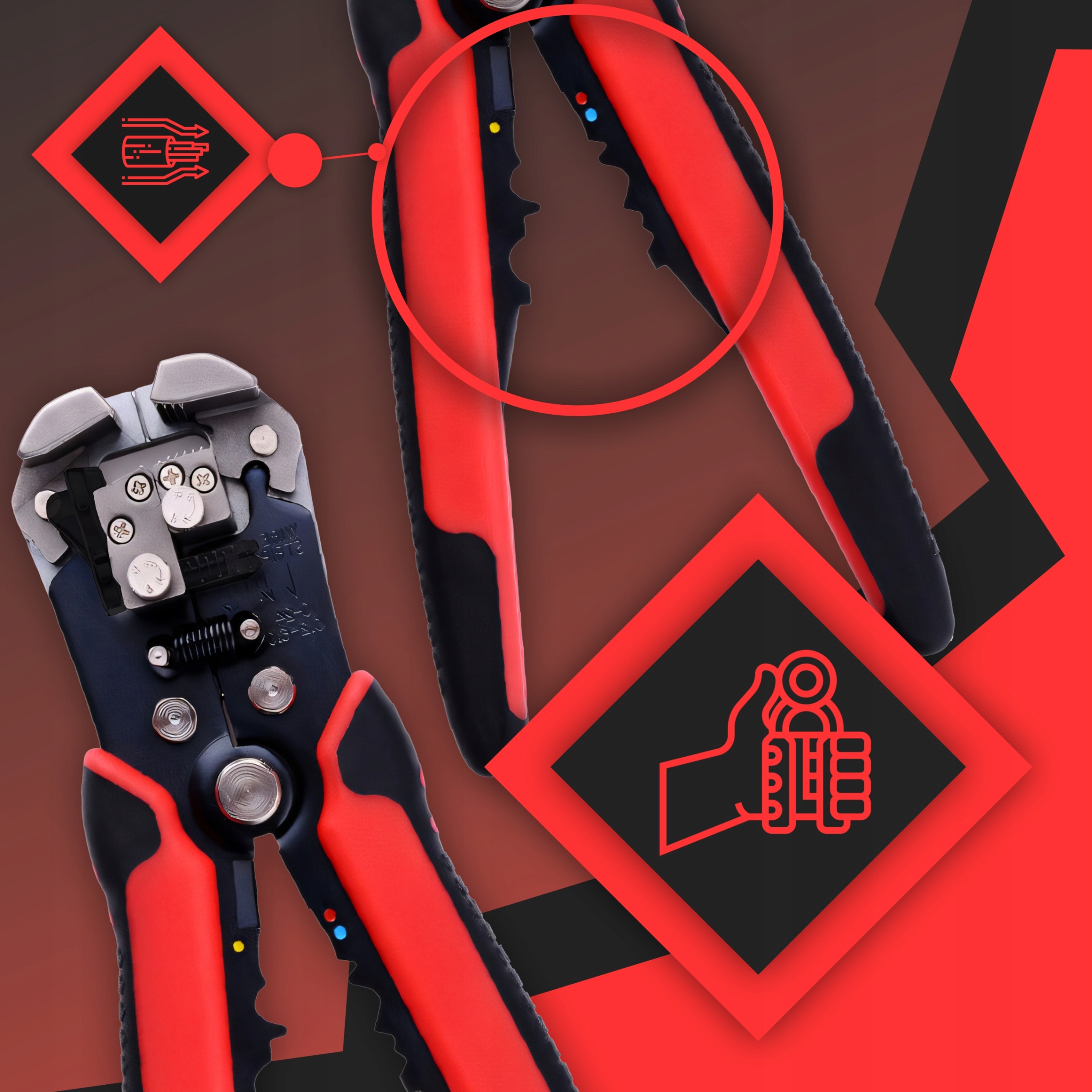 Ściągacz izolacji RETOO M095 0,2 mm² - 6 mm²