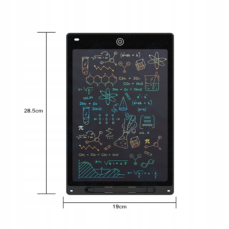 TABLET GRAFICZNY XXL DO RYSOWANIA 12 CALI TABLICA ZNIKOPIS MULTIKOLOR