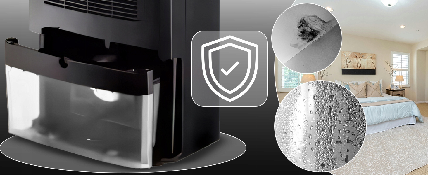 OSUSZACZ POWIETRZA POCHŁANIACZ WILGOCI 2200ml TIMER LCD LED CICHY WYDAJNY