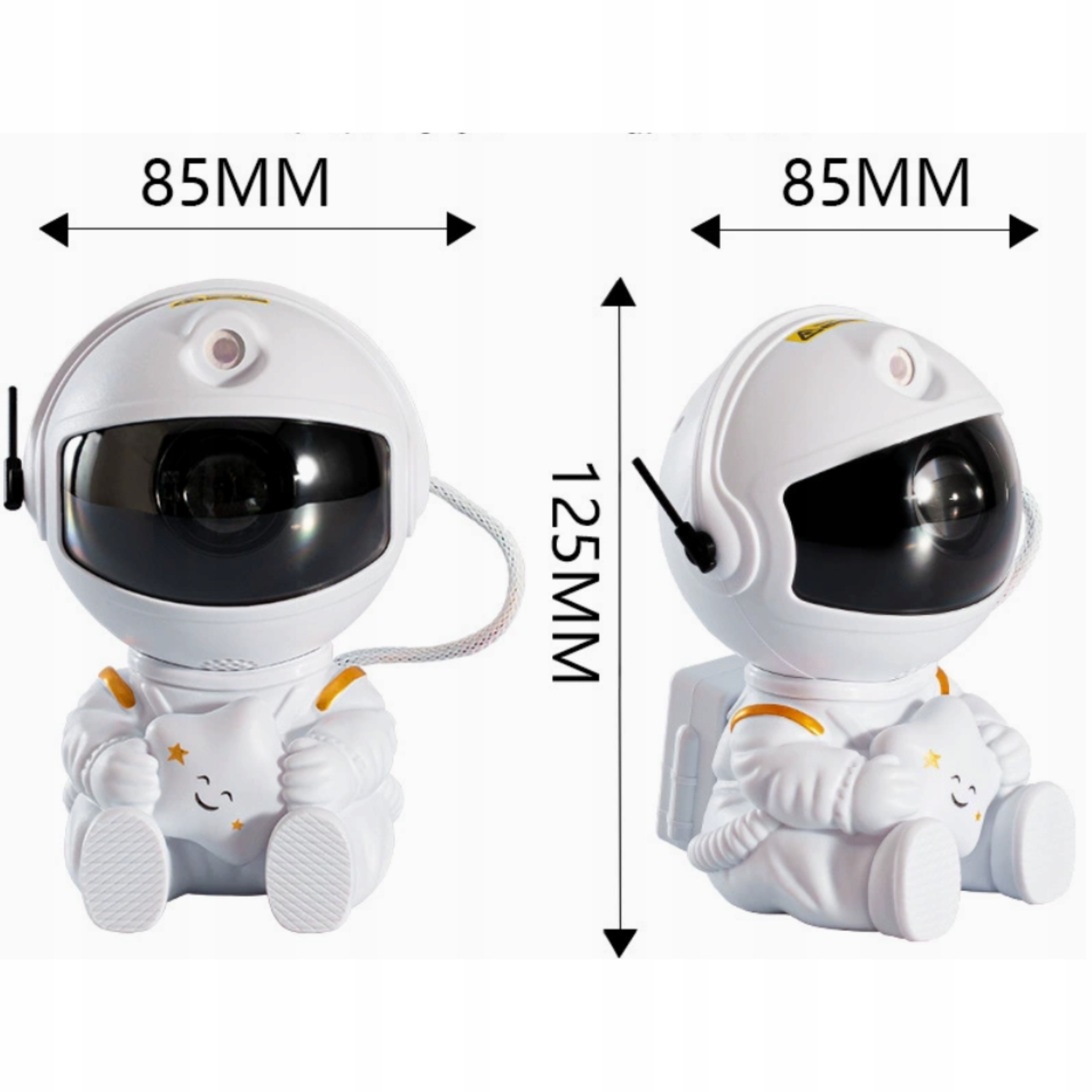 PROJEKTOR GWIAZD Astronauta LAMPKA NOCNA LED dla dzieci RZUTNIK NIEBA PILOT