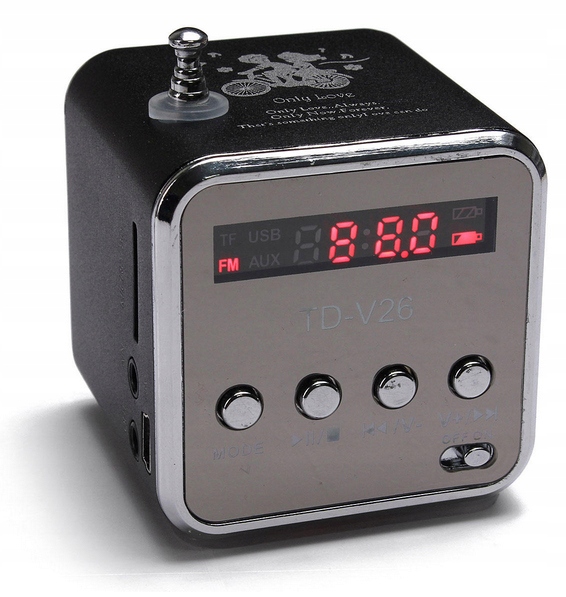 Radio sieciowo-bateryjne FM RETOO TD-V26