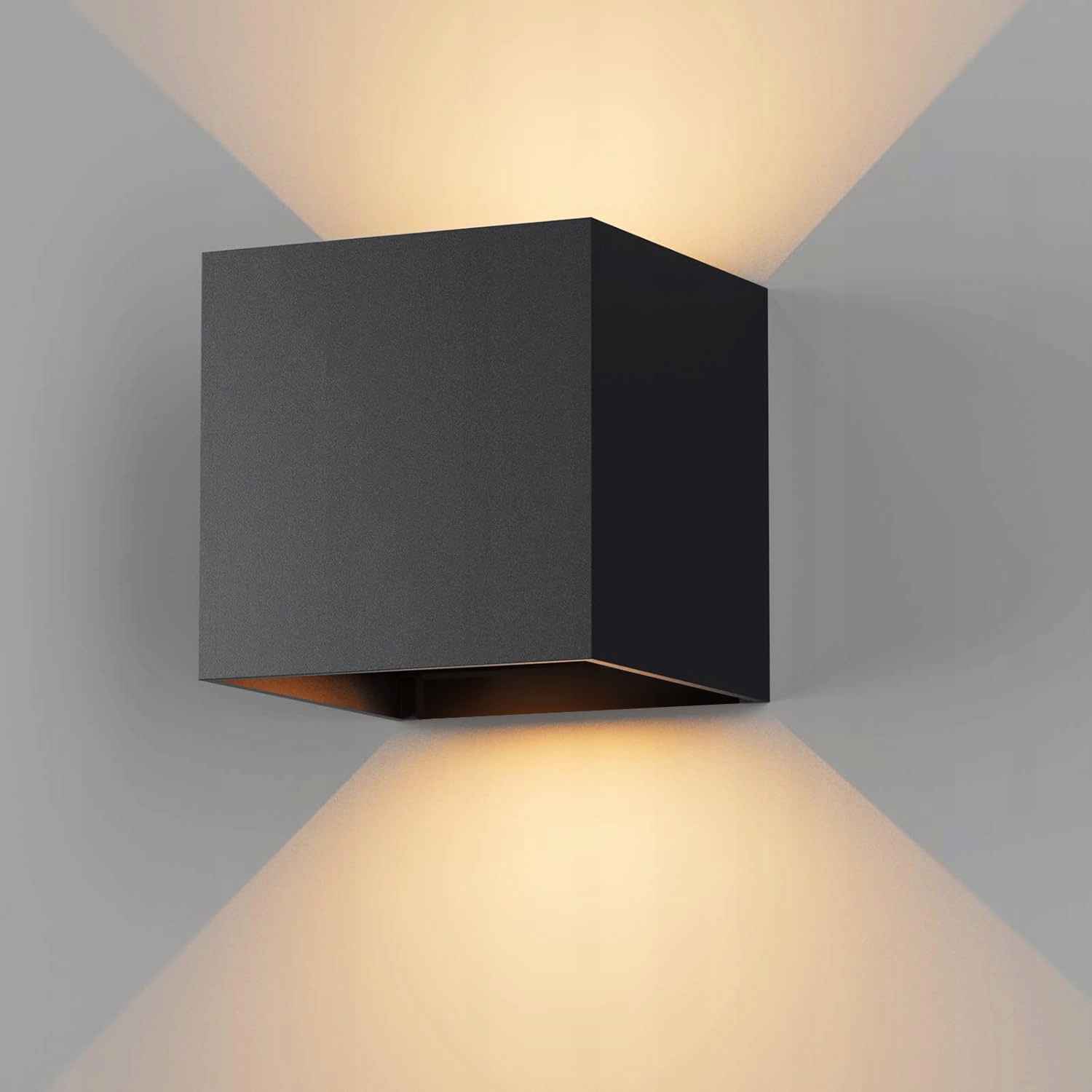 Kinkiet ogrodowy Interlook czarny zintegrowane źródło LED 6 W