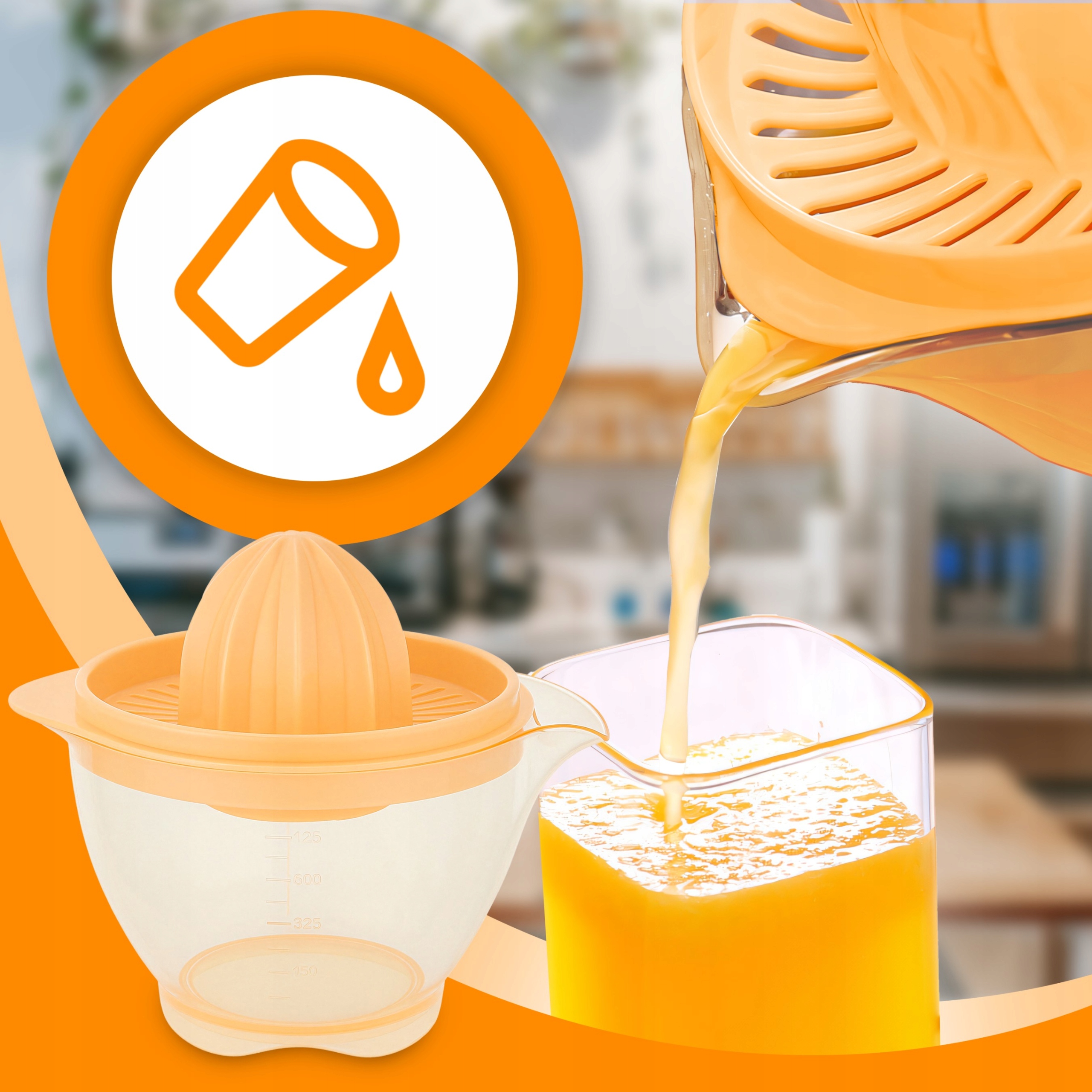 Wyciskarka do cytrusów RETOO O726-1 pomarańczowy 0 W