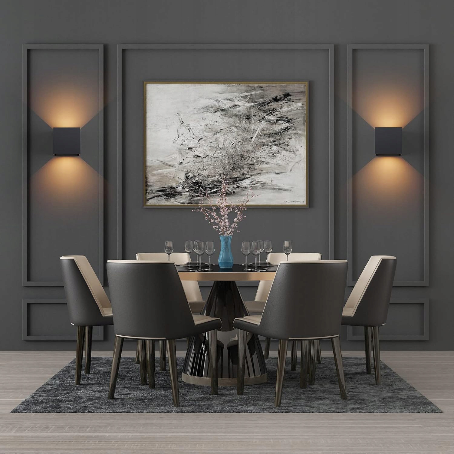 Kinkiet ogrodowy Interlook czarny zintegrowane źródło LED 6 W