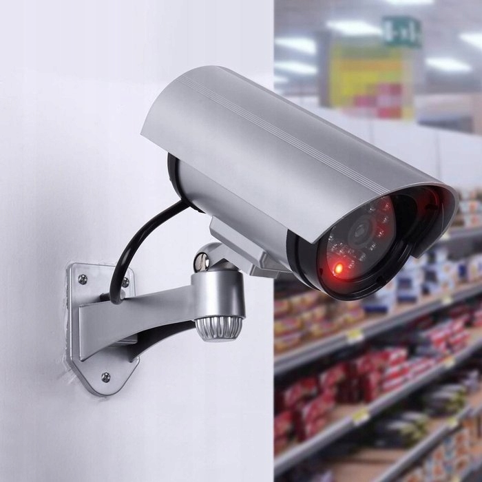 KAMERA ATRAPA IR LED MONITORING KAMERA ZEWNĘTRZNA ŚCIENNA Z DIODĄ MIGAJĄCA