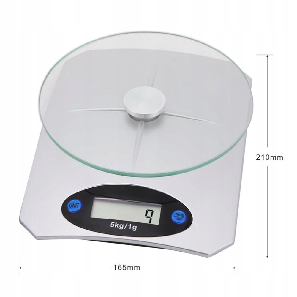 Waga kuchenna RETOO E283 srebrny/szary 5 kg