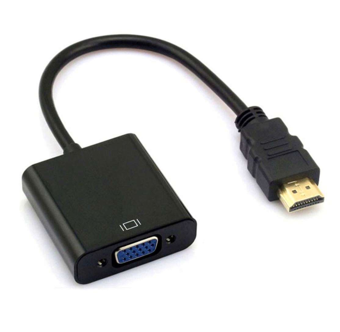 Konwerter z HDMI Interlook H-V1B-20 czarny