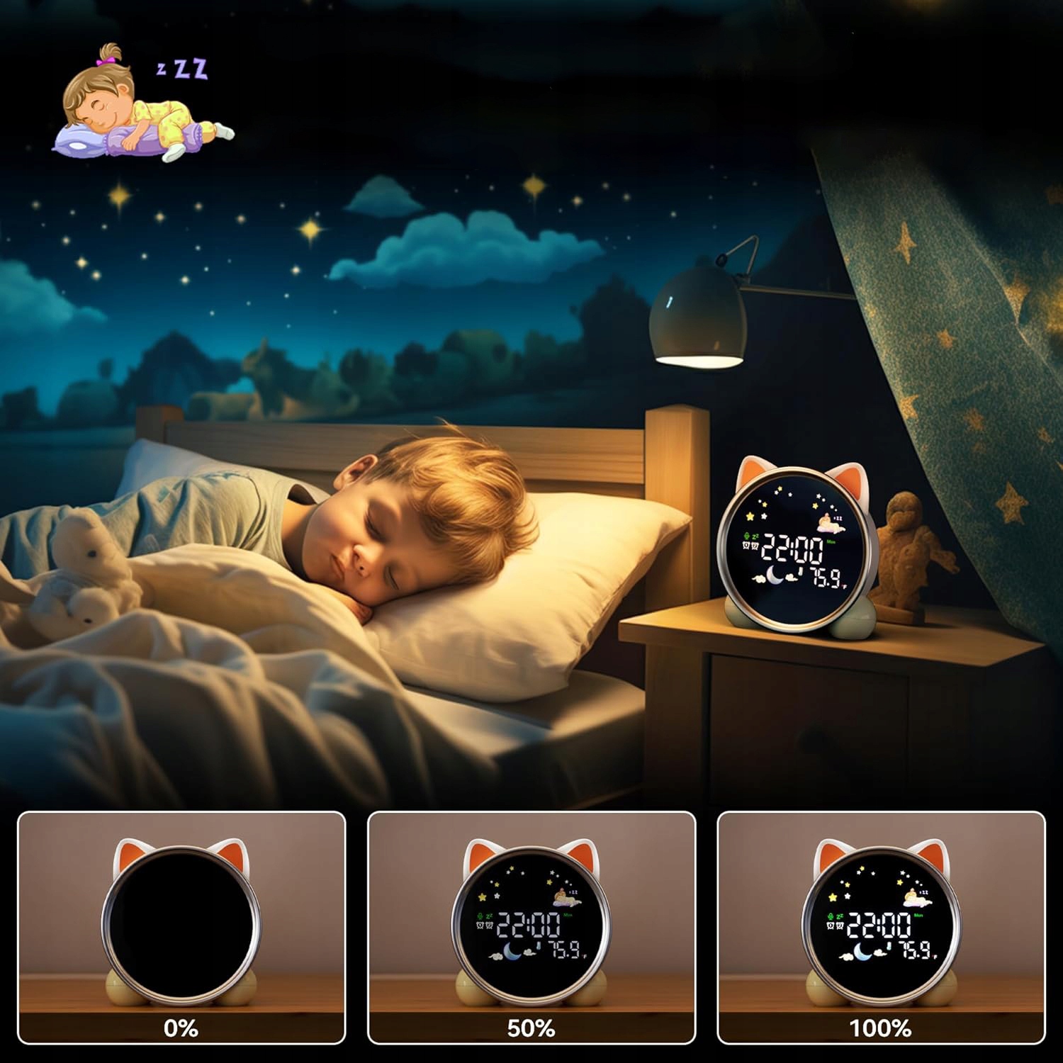 Lampka nocna Interlook biały