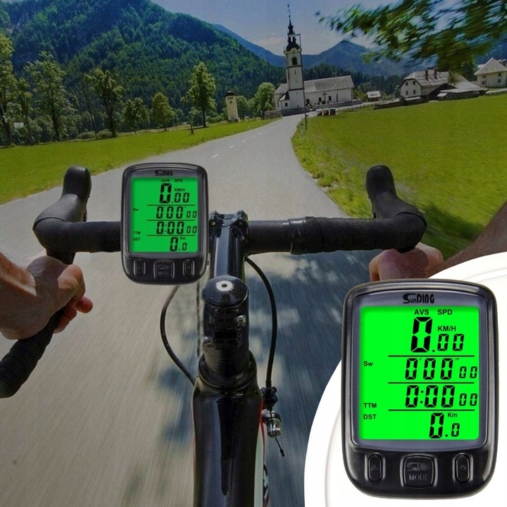 Licznik rowerowy przewodowy MEMFLOW licznik do roweru na kierownicę