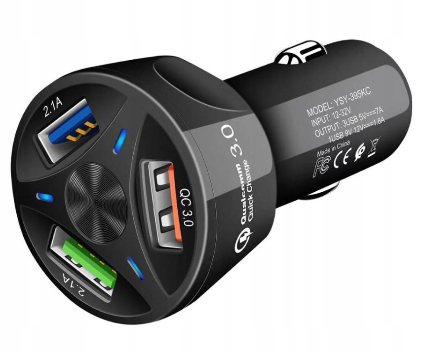 Ładowarka samochodowa USB Interlook 3100 mA