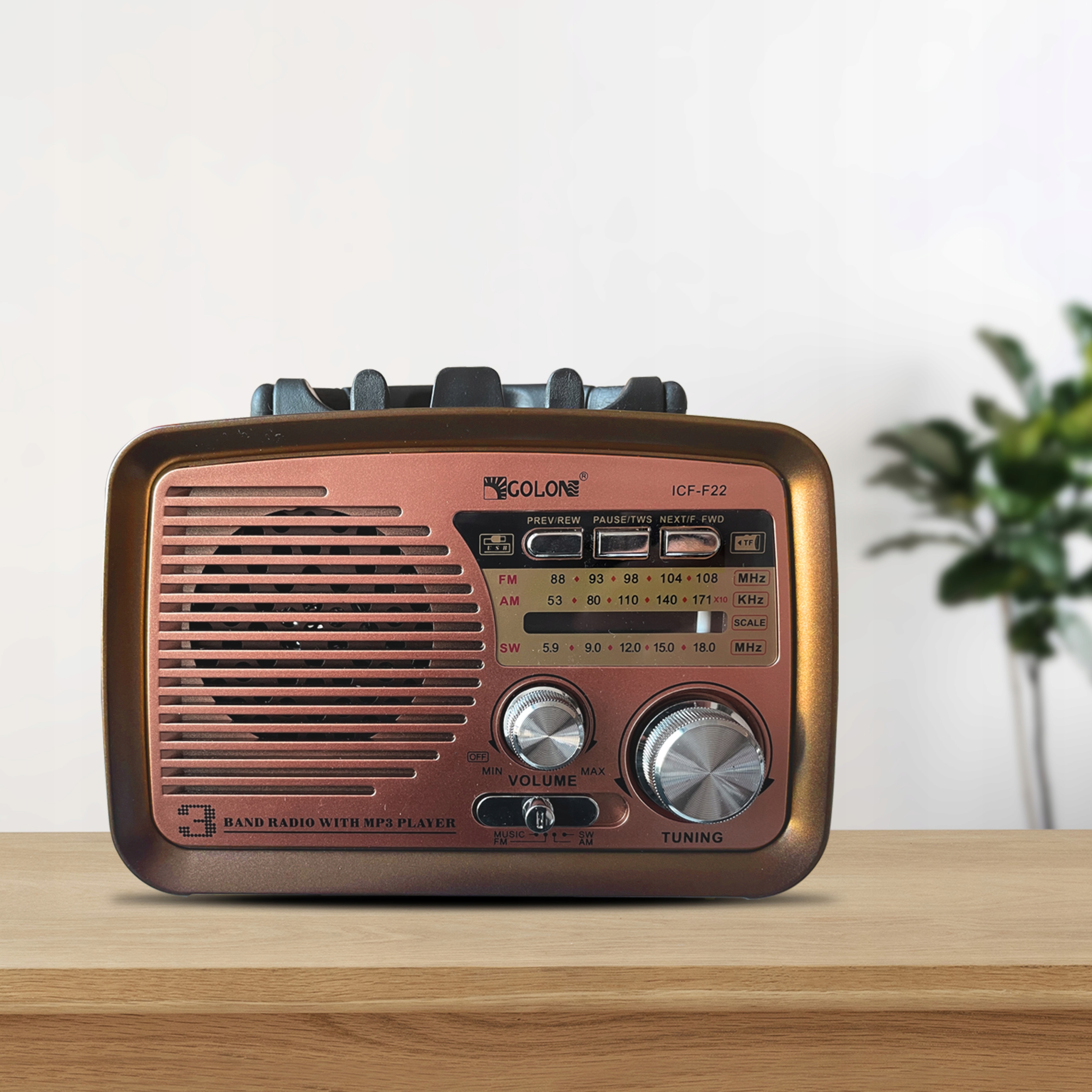 Radio baterie AM RETOO E972-2