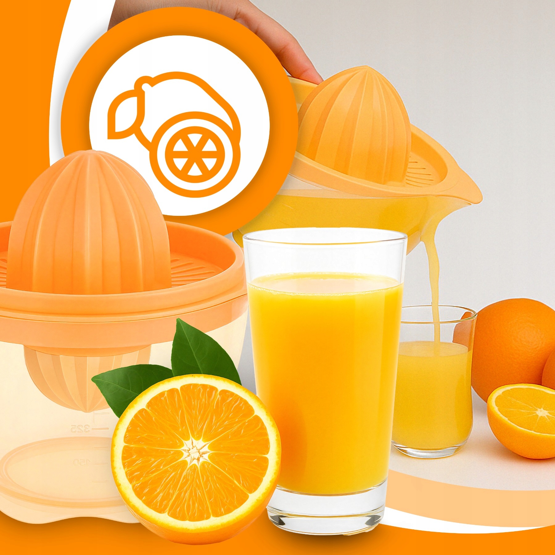 Wyciskarka do cytrusów RETOO O726-1 pomarańczowy 0 W