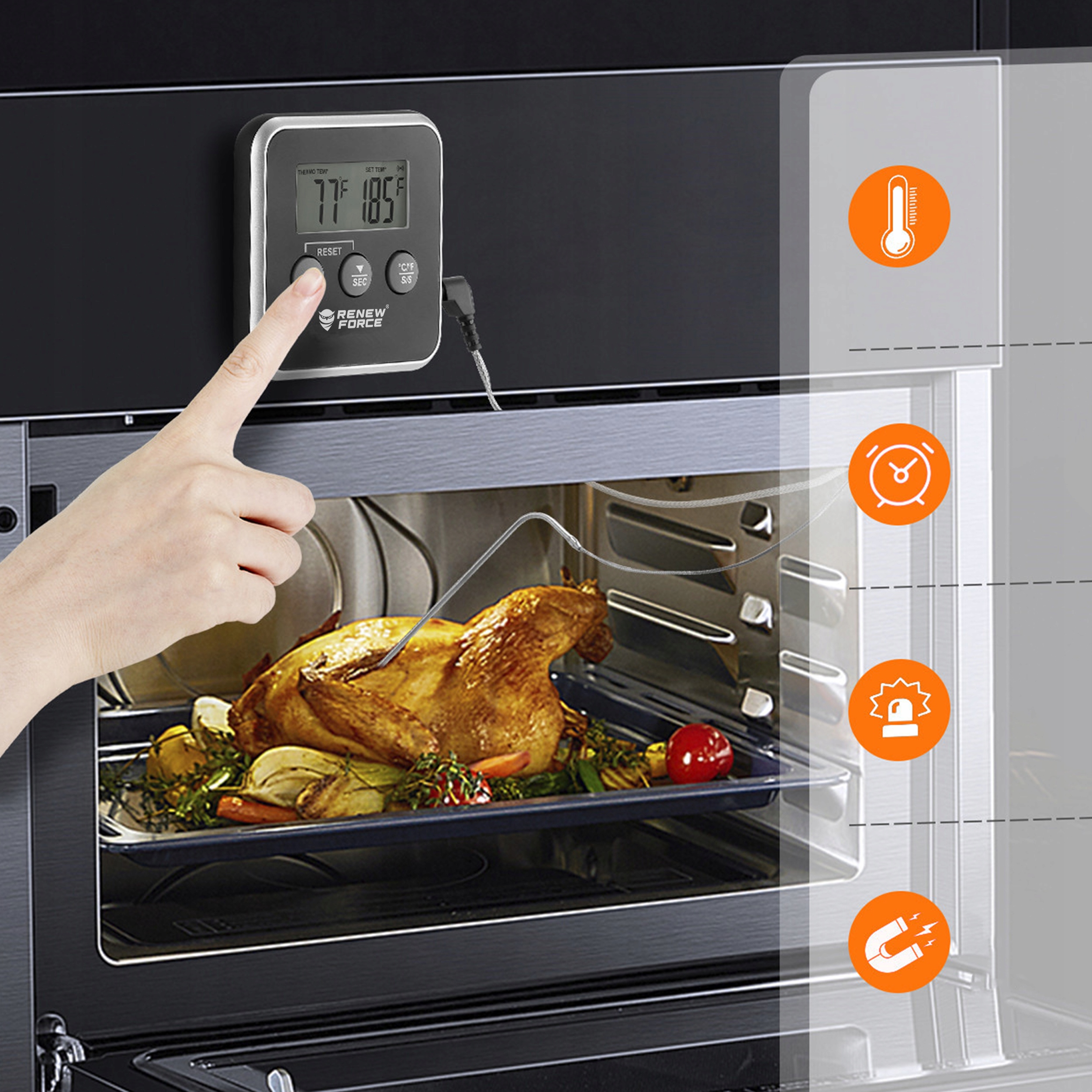 Termometr z sondą kuchenny Renew Force