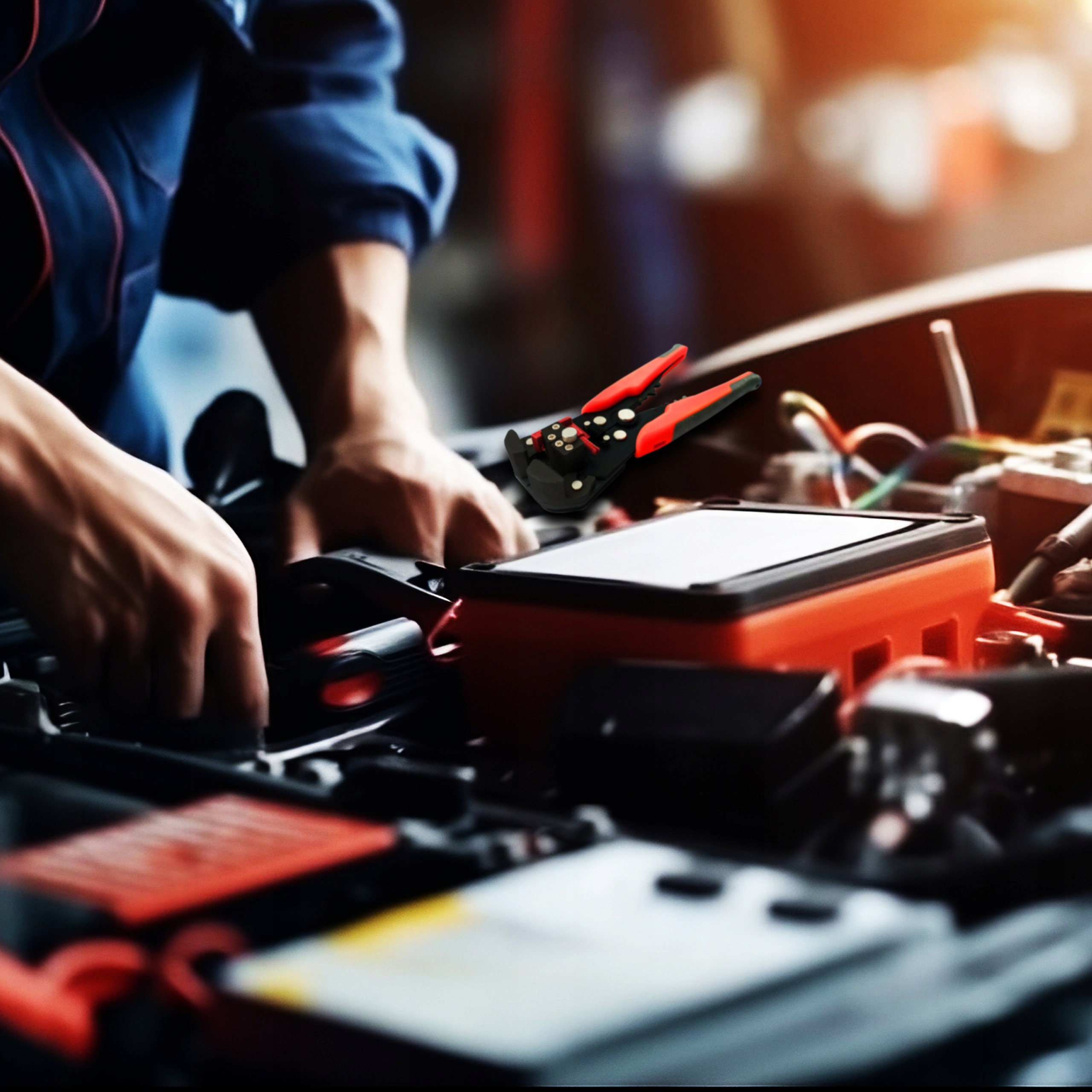 ŚCIĄGACZ IZOLACJI AUTOMATYCZNE SZCZYPCE KABLI PRZEWODÓW ZACISKARKA 3W1