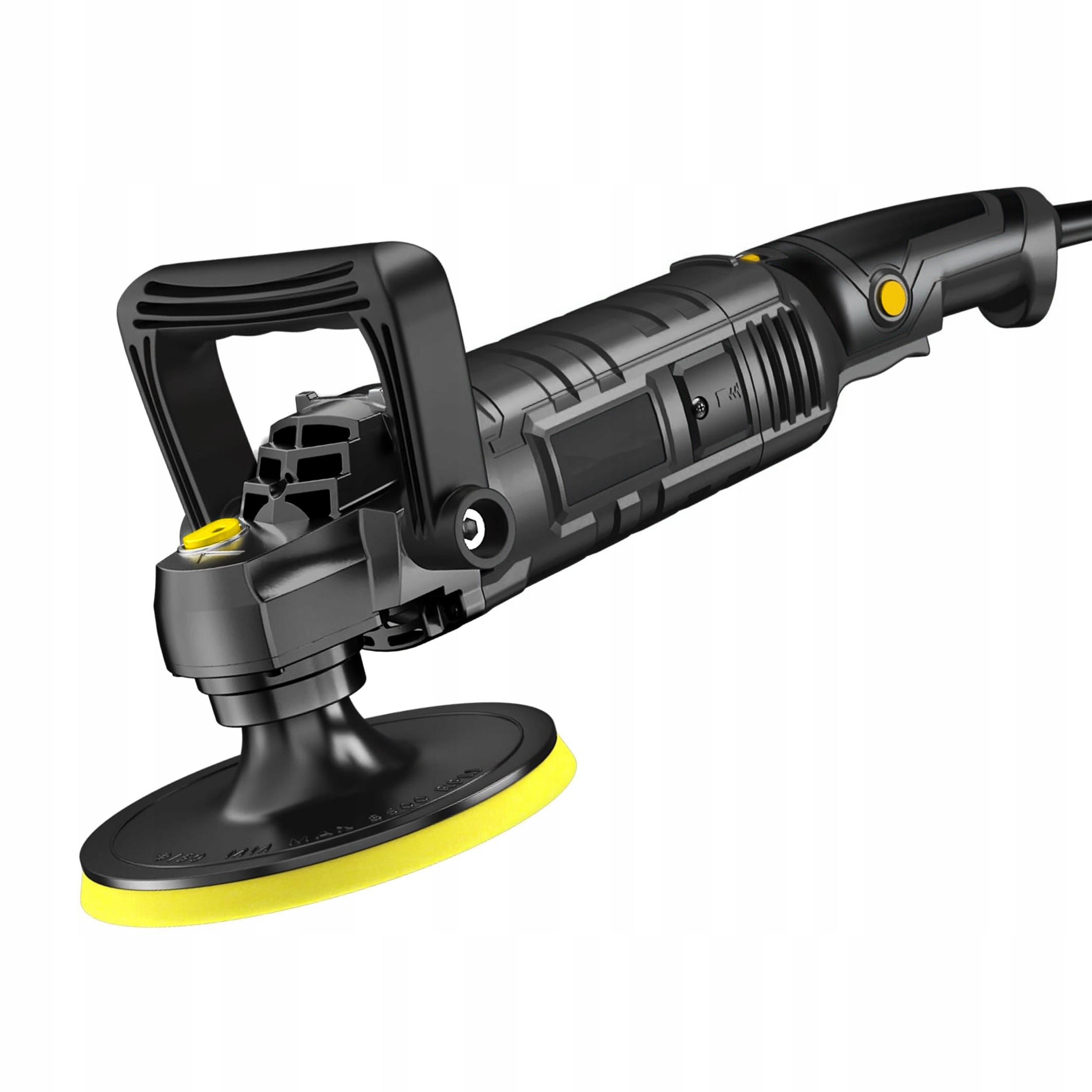 POLERKA SAMOCHODOWA ROTACYJNA 2600W REGULACJA OBROTÓW + ZESTAW GĄBEK + FILC