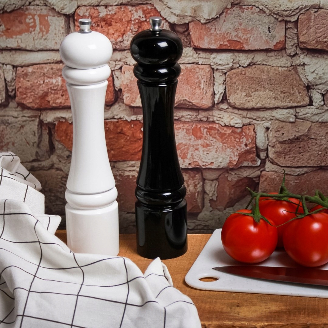 MŁYNEK RĘCZNY DO PIEPRZU i SOLI ZESTAW DUŻY MŁYNKI MIELENIA PRZYPRAW 2szt