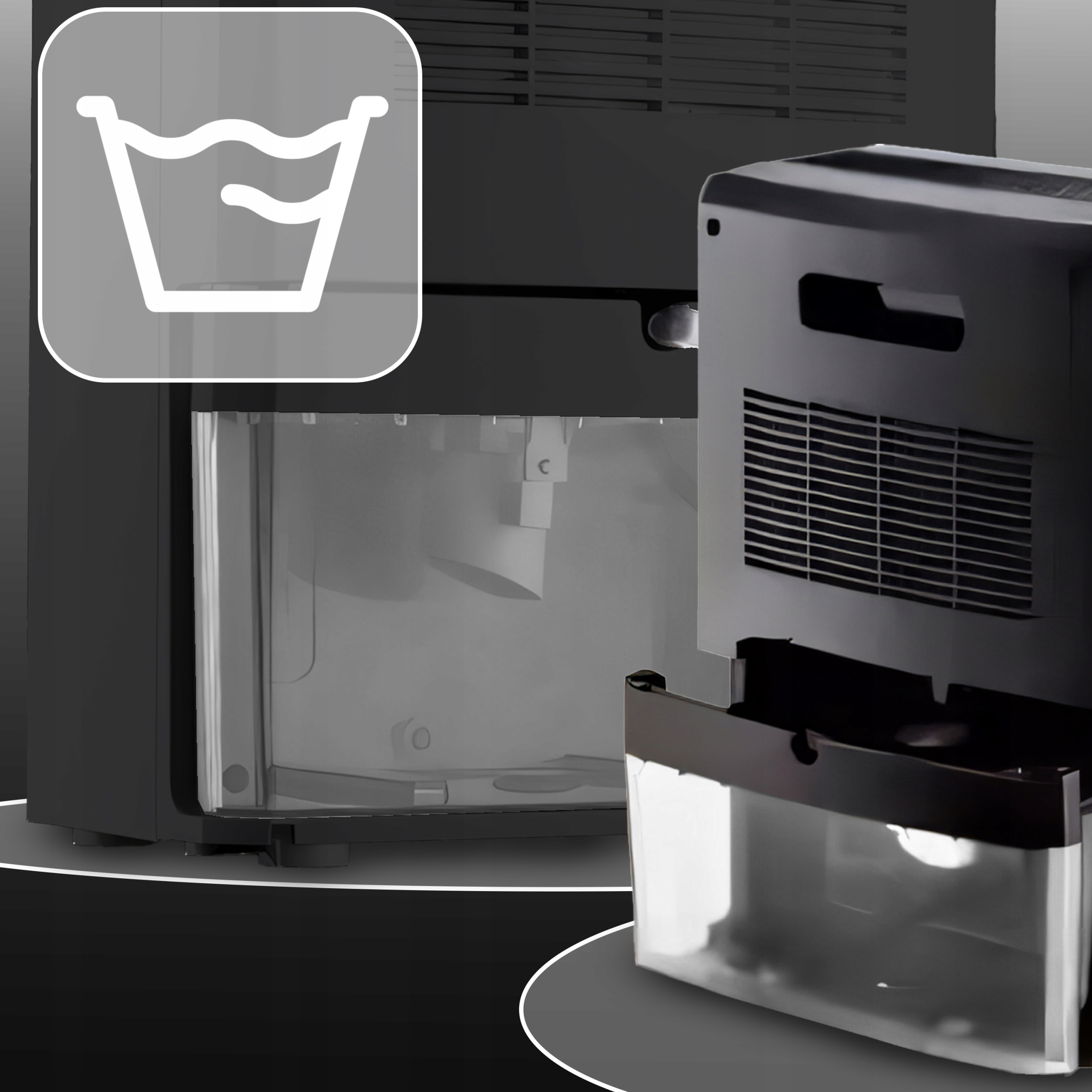 OSUSZACZ POWIETRZA POCHŁANIACZ WILGOCI 2200ml TIMER LCD LED CICHY WYDAJNY