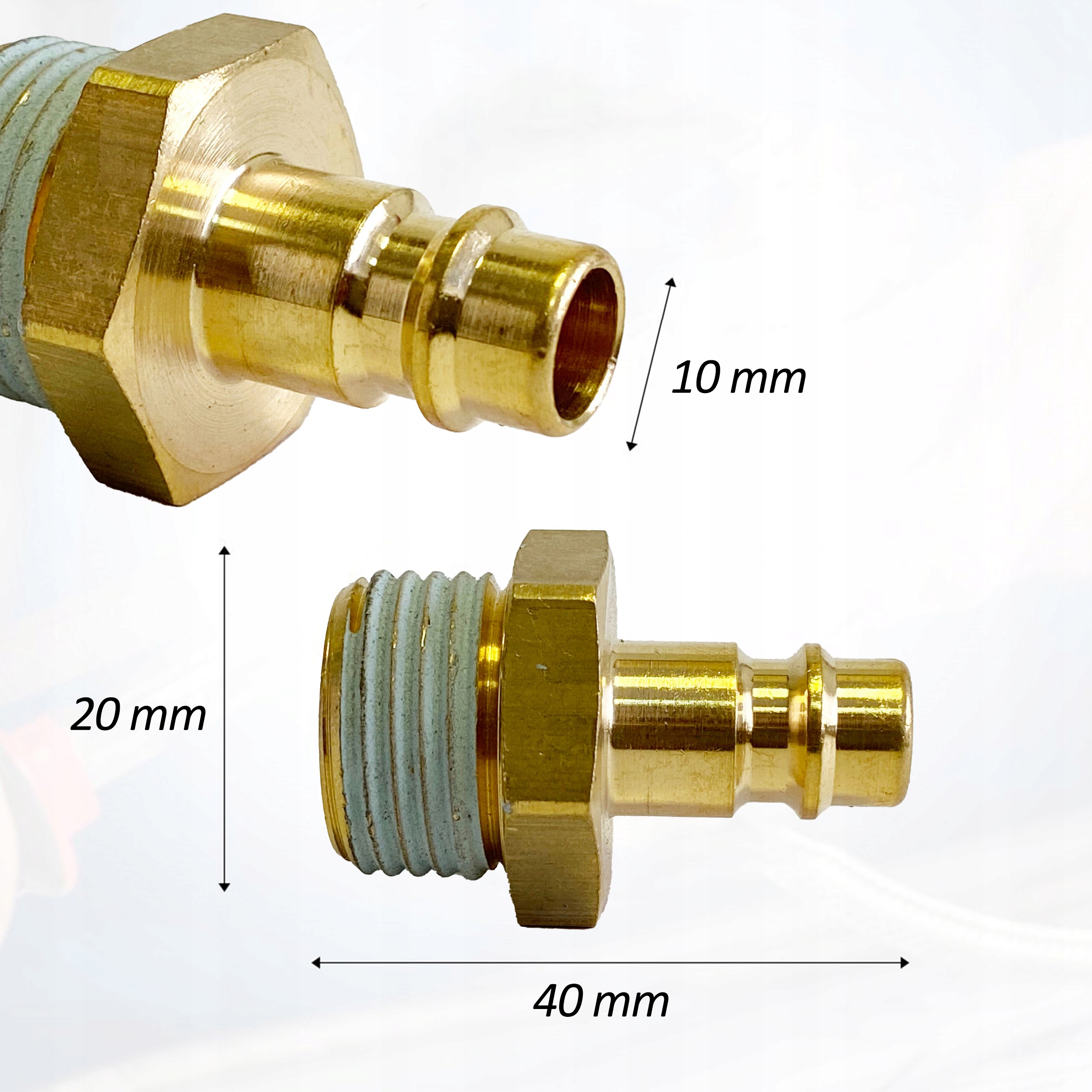 WTYK Szybkozłączki Pneumatycznej 1/2 gwint zewnętrzny WTYCZKA KRÓCIEC