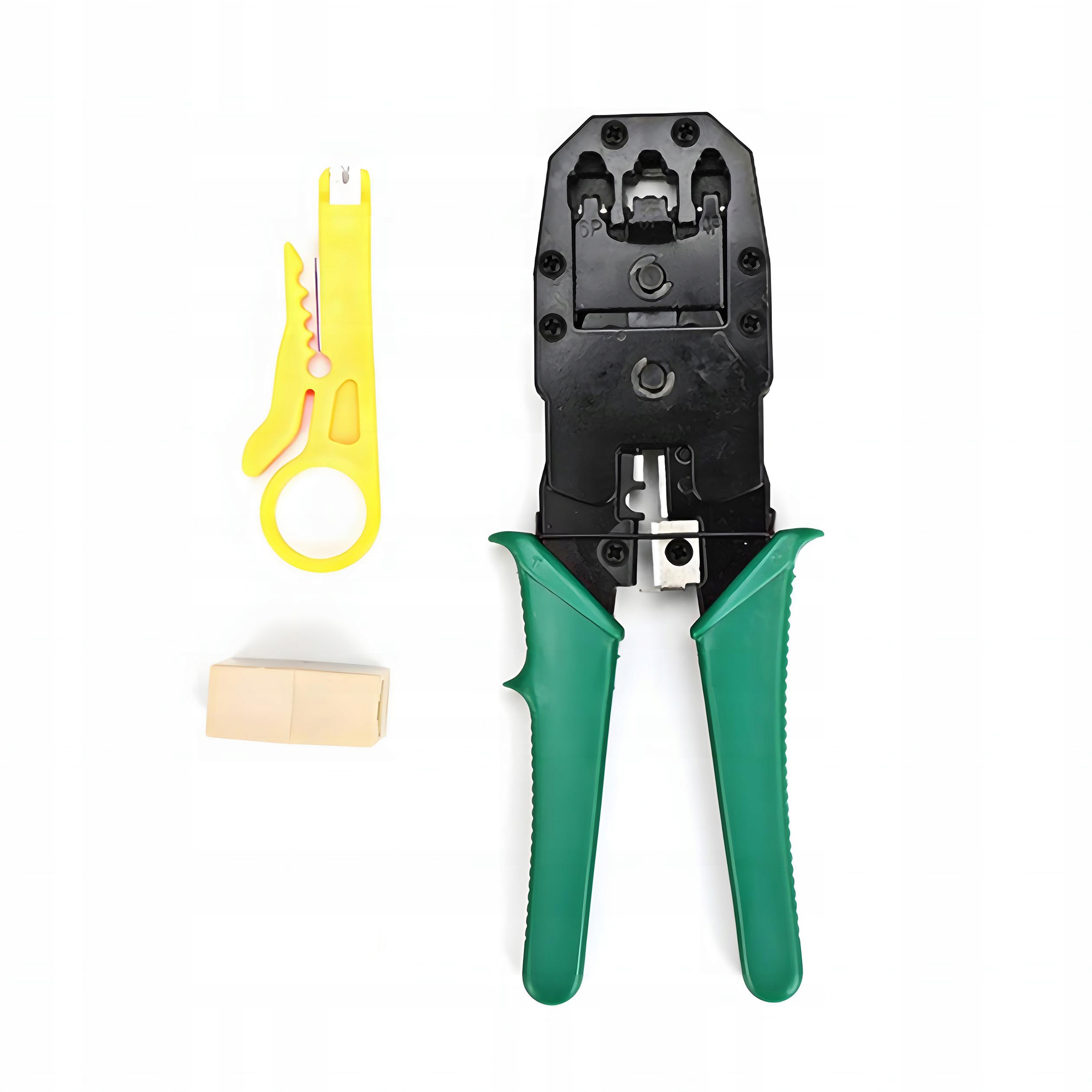 TESTER KABLI RJ45 ściągacz zaciskarka LAN3 zestaw narzędzi sieciowych XXL