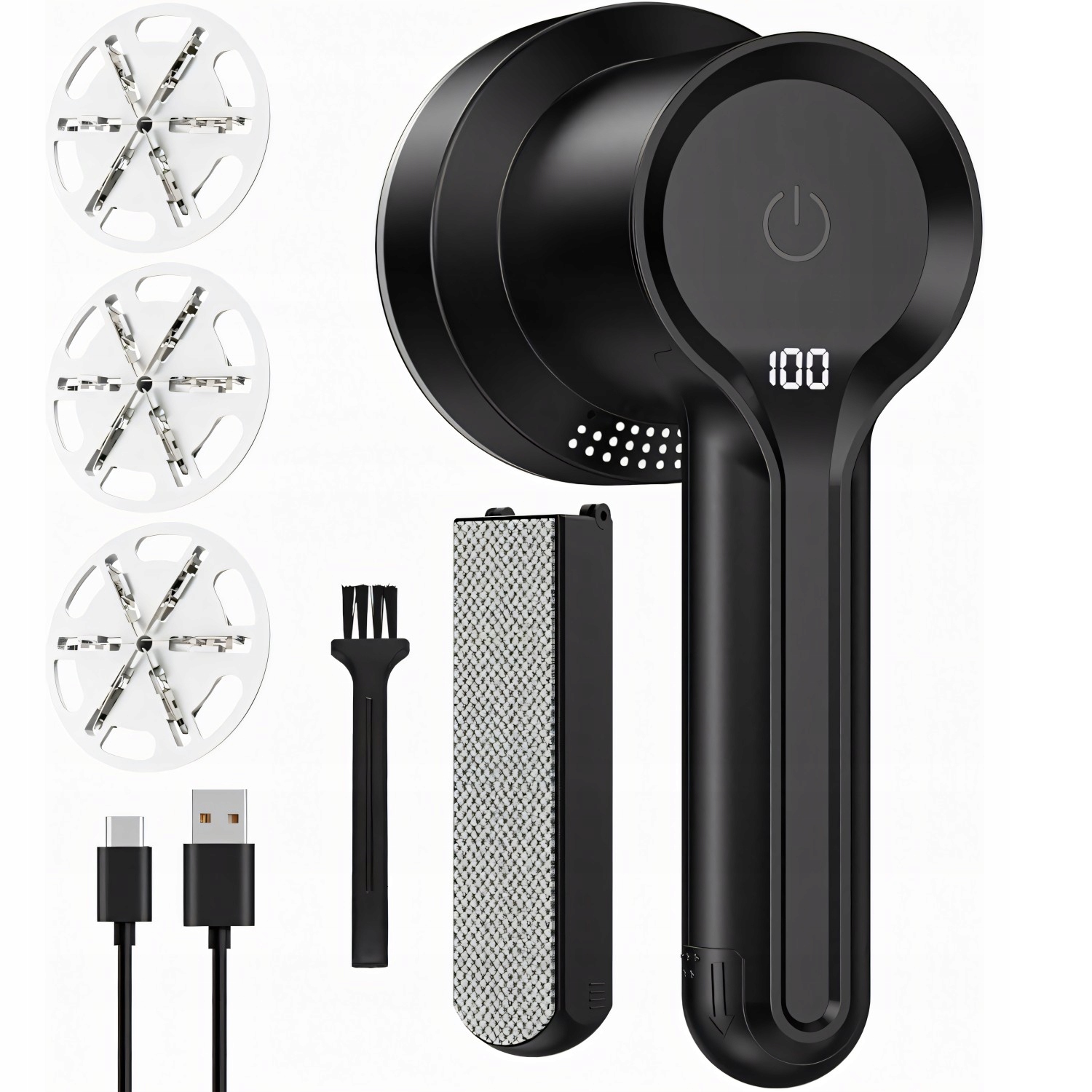 GOLARKA DO UBRAŃ TAPICERKI SWETRÓW 3 POZIOMY PRĘDKOŚCI GŁOWICE WYMIENNE