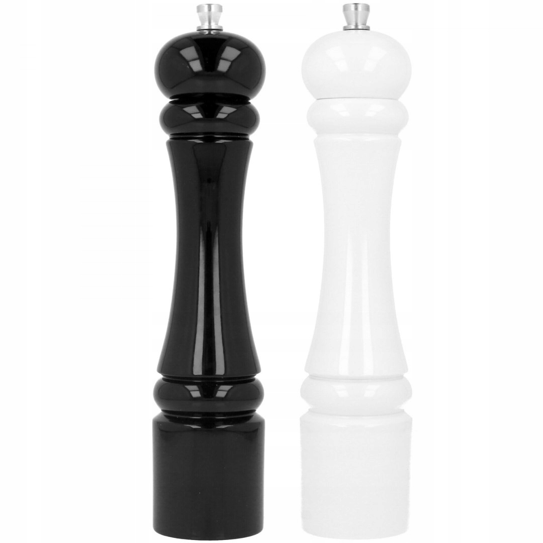 MŁYNEK RĘCZNY DO PIEPRZU i SOLI ZESTAW DUŻY MŁYNKI MIELENIA PRZYPRAW 2szt