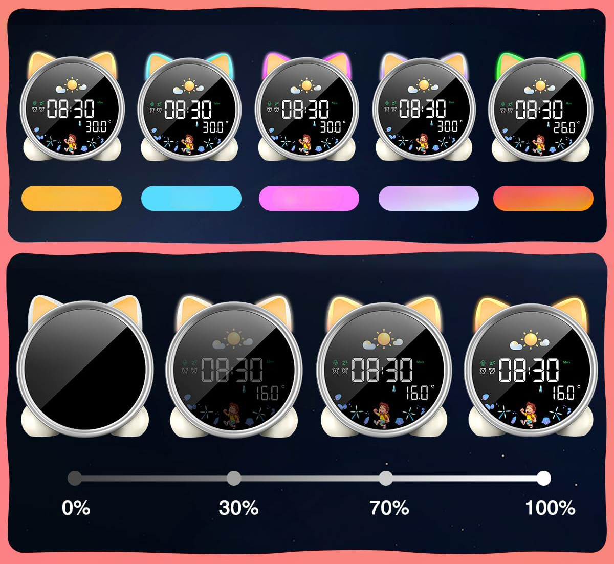 Lampka nocna Interlook biały