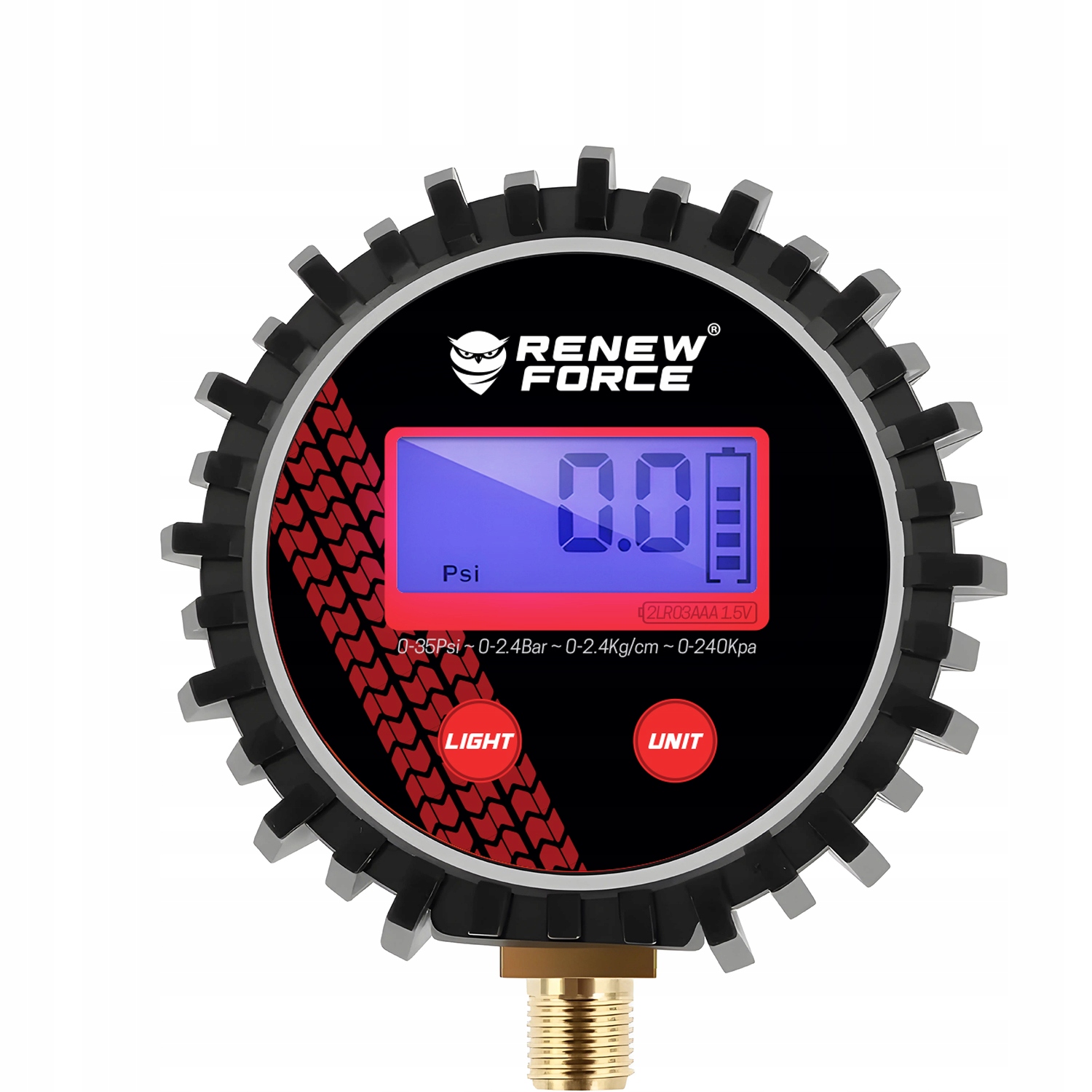 PISTOLET DO POMPOWANIA KÓŁ Z CYFROWYM MANOMETREM 18 BAR DOKŁADNOŚĆ 0,01 BAR