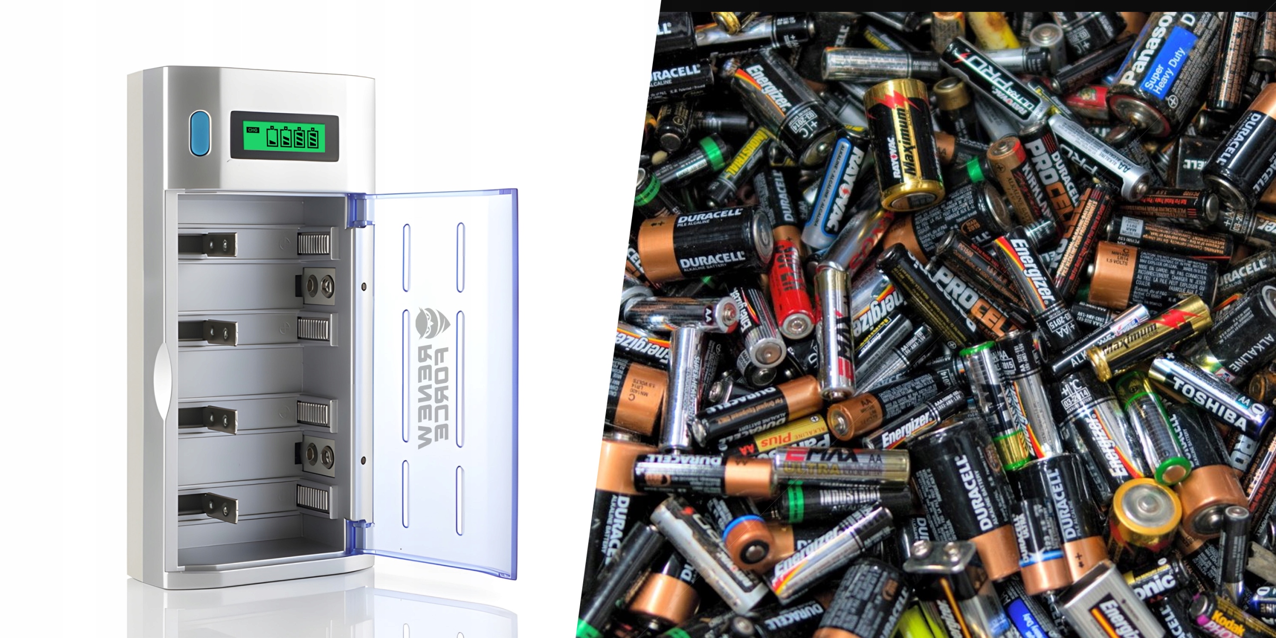 Ładowarka Renew Force 5 9V (6F22), AA, AAA, C (R14), D (R20)