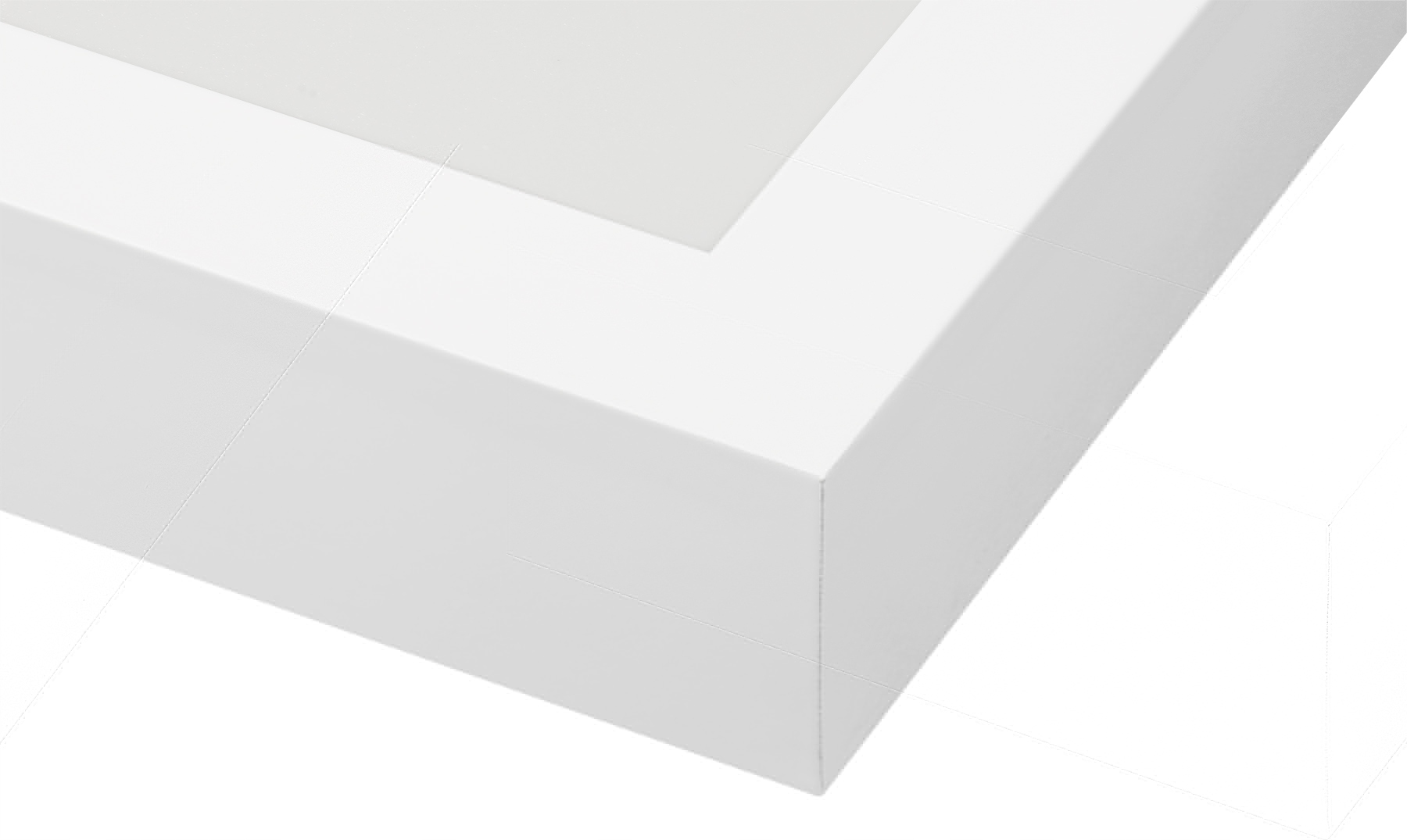 Plafon prostokątny Interlook 120 x 30 cm biały