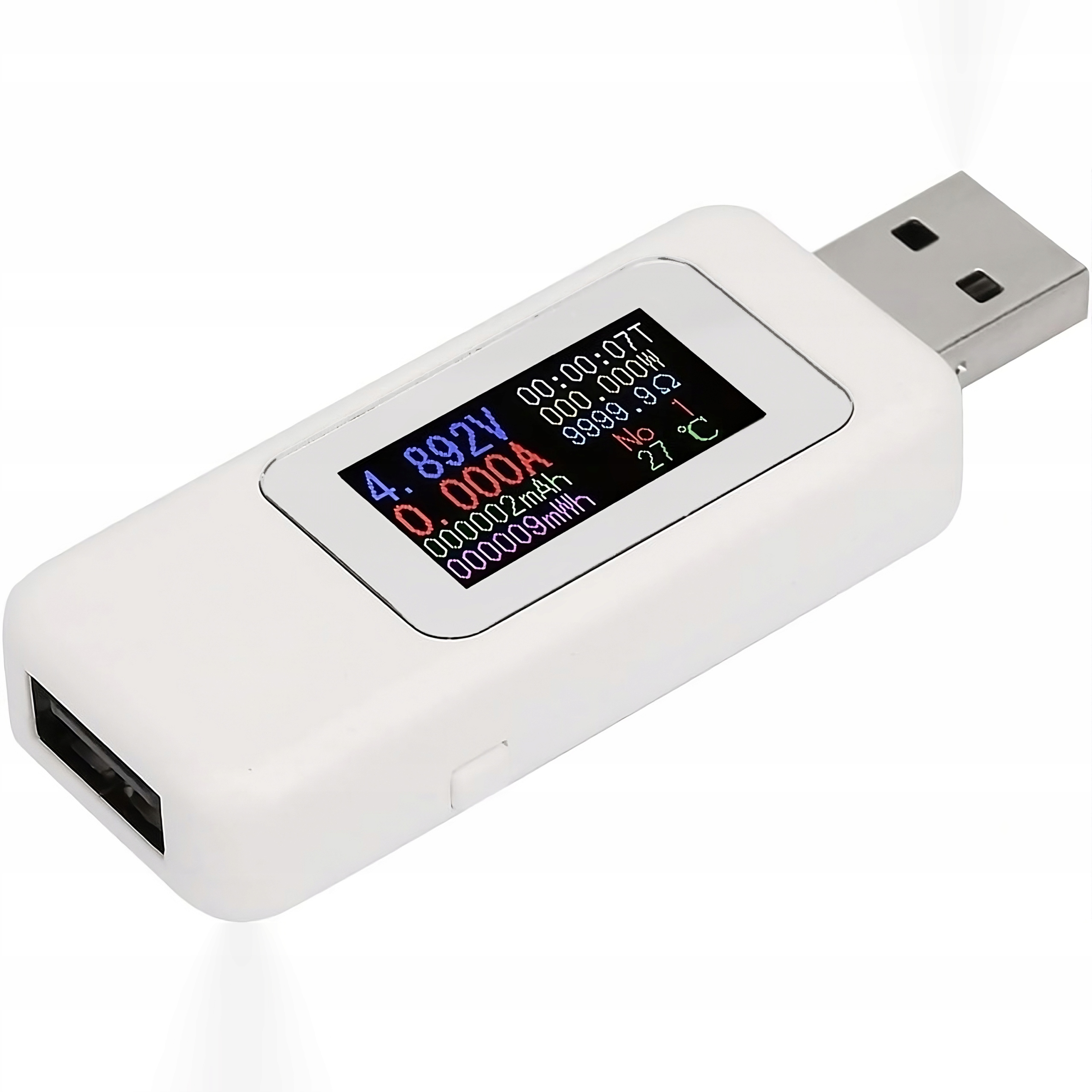 WOLTOMIERZ CYFROWY USB MIERNIK TESTER NAPIĘCIA AMPEROMIERZ WATOMIERZ LCD